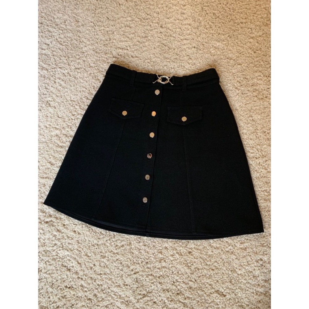 Maje Paris crepe a-line mini skirt